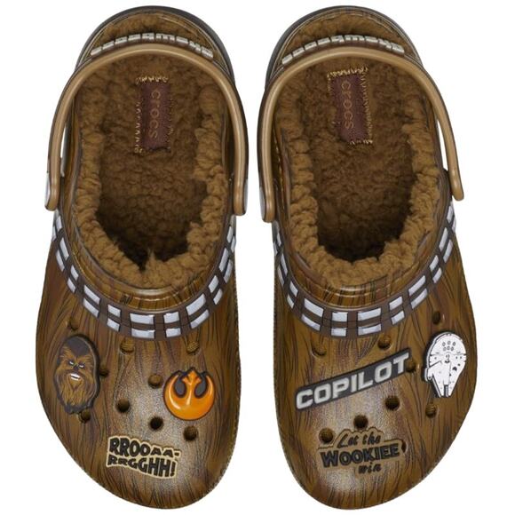 RETAIL $75 Crocs x Starwars Chewbacca Lined Clogs *BRAND NEW WITH TAGS* - Picture 1 of 7